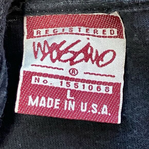 Vintage Mossimo T-Shirt L Black Graphic Tee Made in USA Y2K Streetwear Logo - Picture 7 of 11